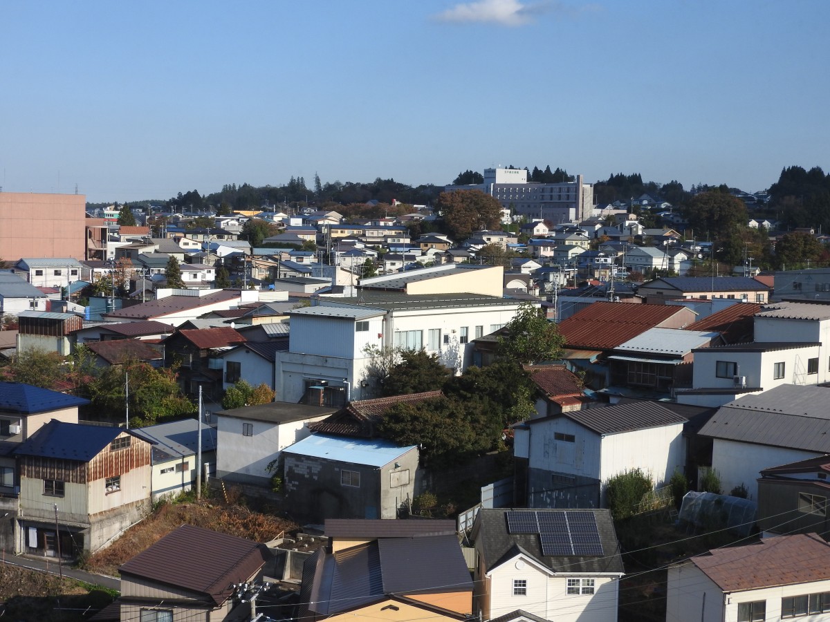 図書館から俯瞰する街並み